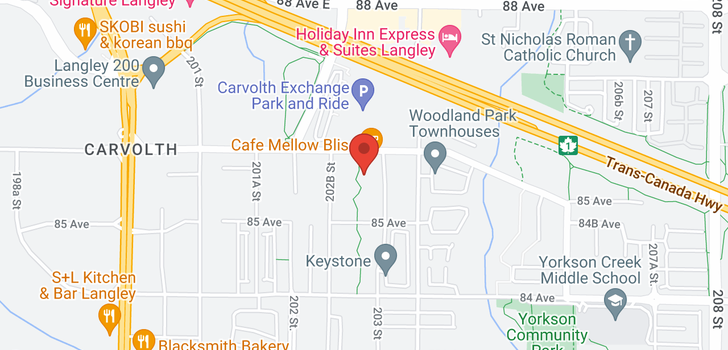 map of 413 20325 85 AVENUE